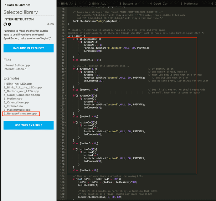 Sample code number 9 from library