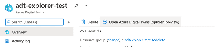 Launch Explorer from the Azure Portal